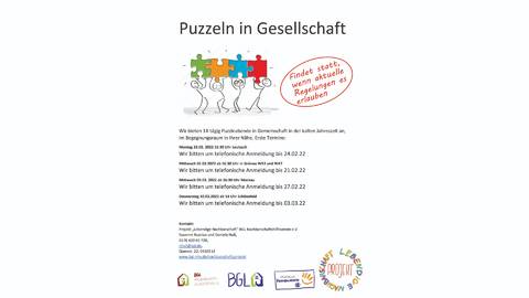 s_puzzeln website aktuell BGL Nachbarschaftshilfeverein - Aktuelles vom Nachbarschaftsprojekt - Puzzeln in Gemeinschaft